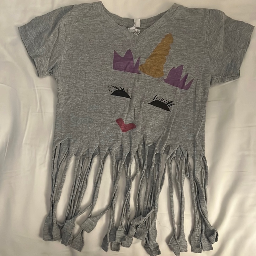 Girl tshirt color grey size M